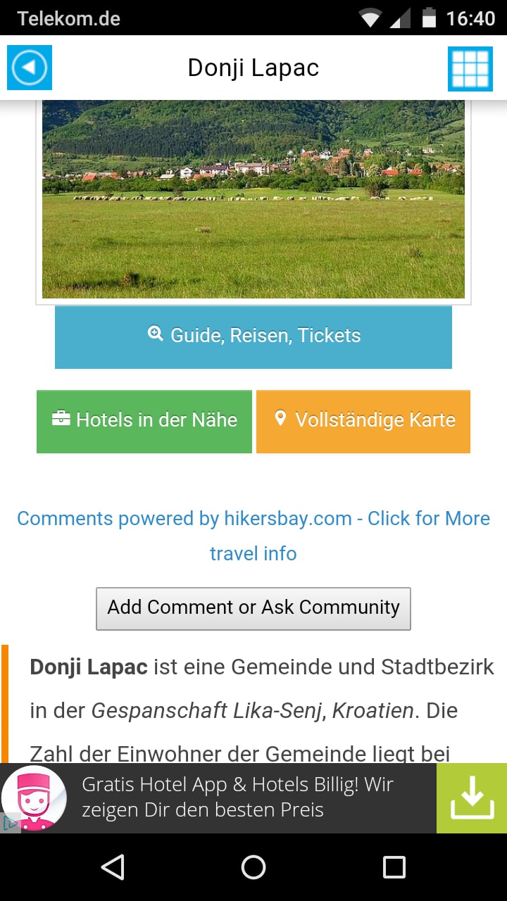 Kroatien Offline-Karte – Screenshot Android