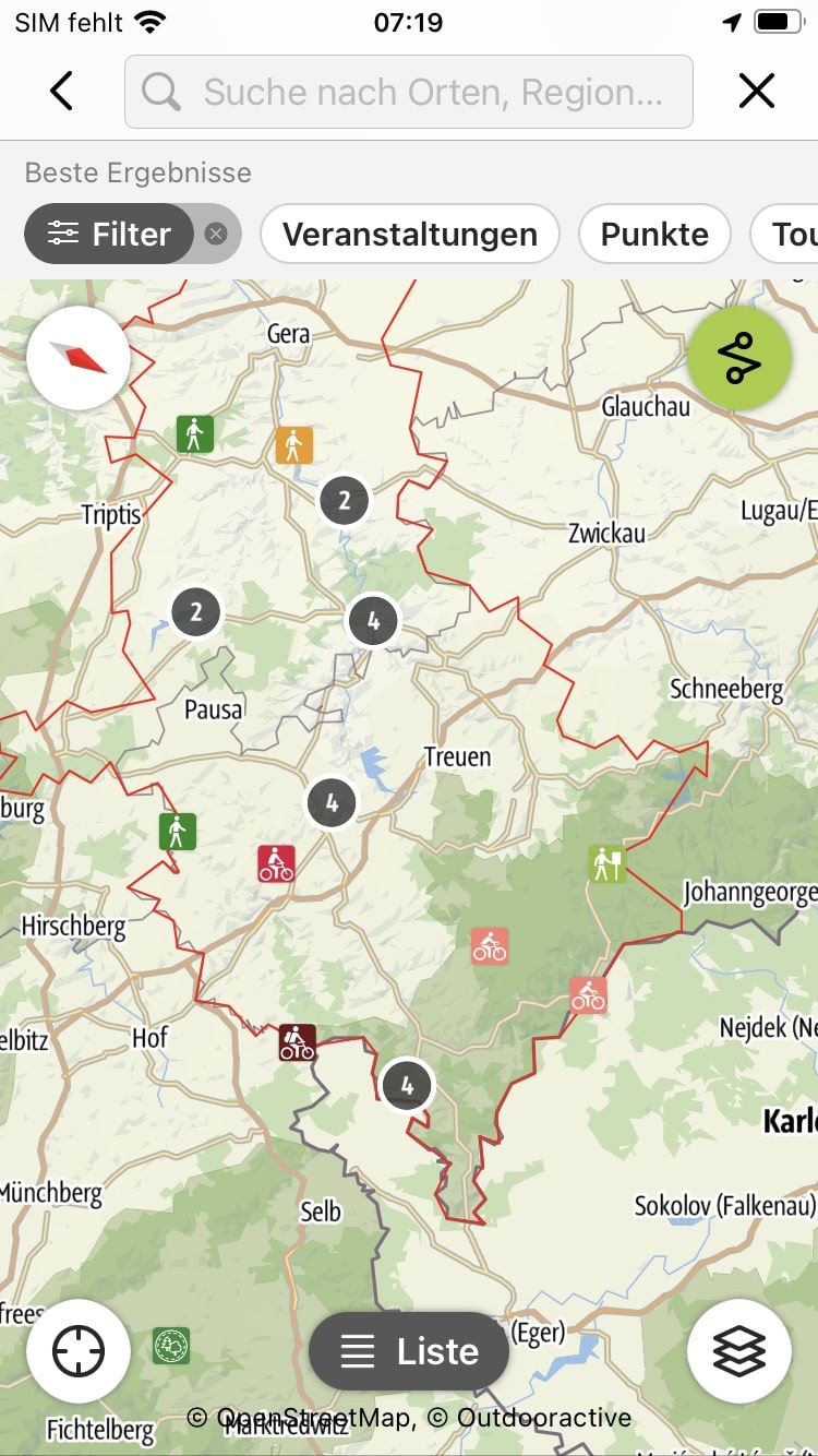 Vogtland – Screenshot iPhone