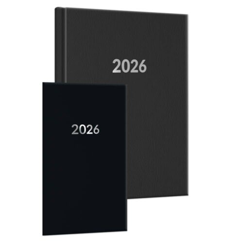 Buchkalender-Set: Buchkalender & Wochenplaner 2026 schwarz