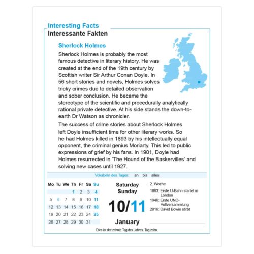 Sprachkalender Englisch 2026