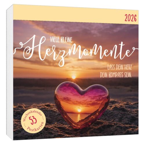 Postkartenkalender 2026 - Viele kleine Herzmomente