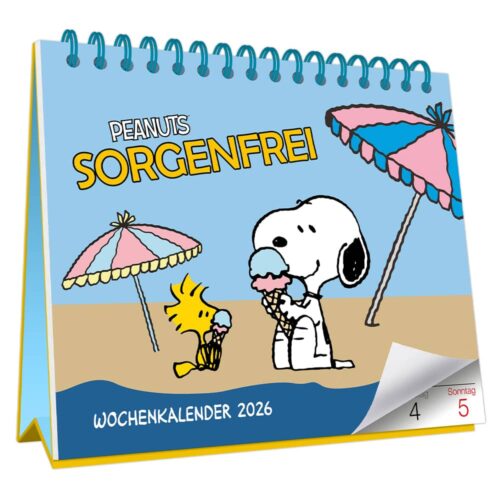 Kalender 2026: Peanuts Sorgenfrei